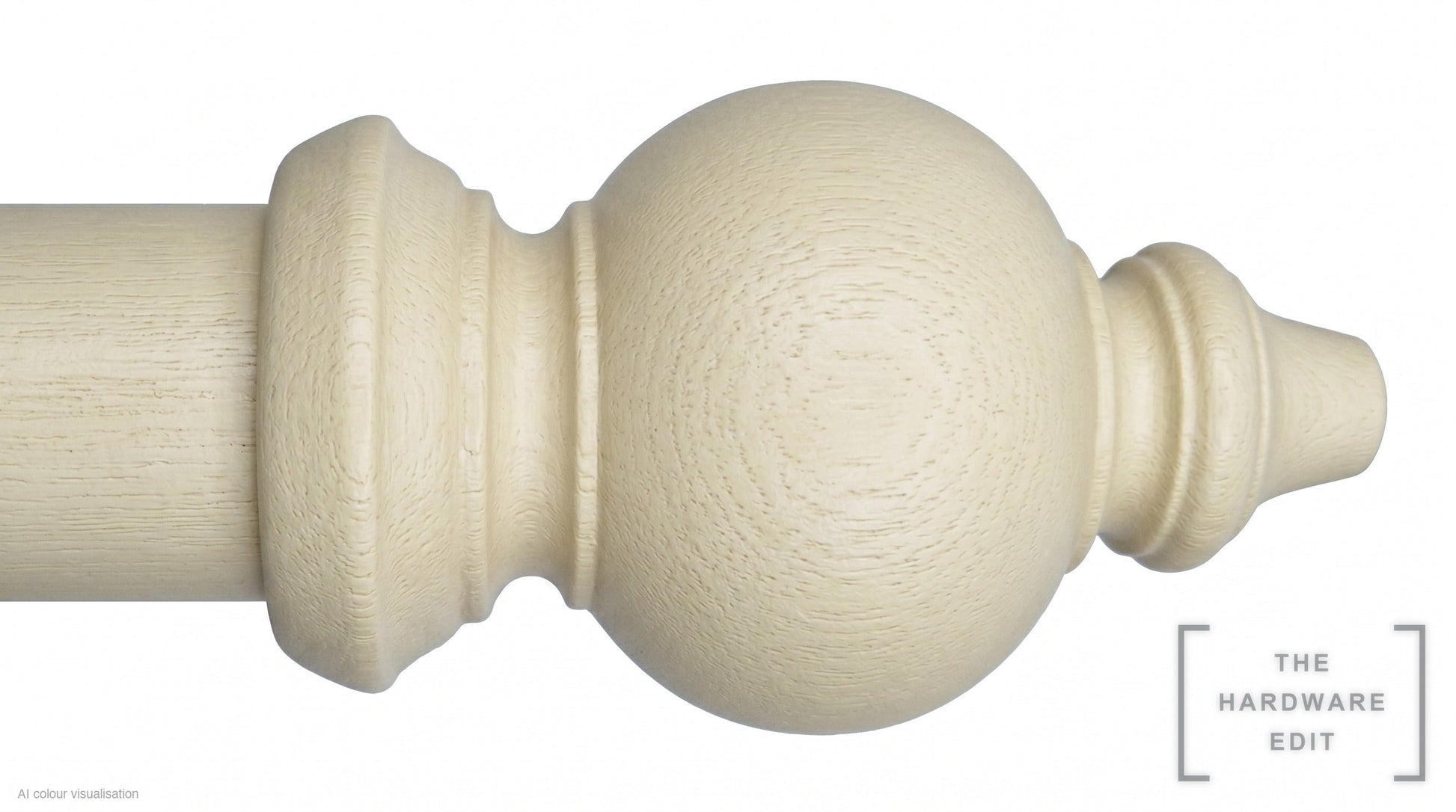 Oriental finial – Ivory Woodwash (AI colour visualisation)