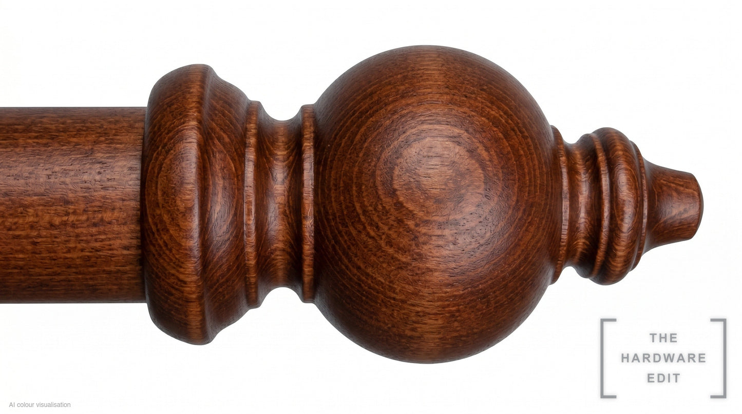 Oriental finial – Natural Mahogany (AI colour visualisation)