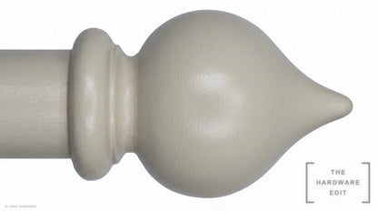 Peardrop finial – Ash (AI colour visualisation)