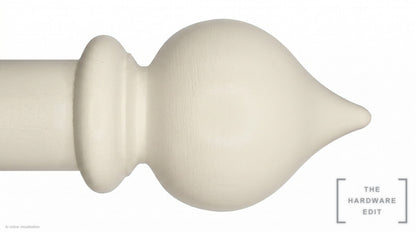 Peardrop finial – Chalk (AI colour visualisation)