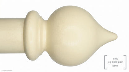 Peardrop finial – Ivory (AI colour visualisation)