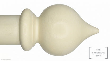 Peardrop finial – Ivory Woodwash (AI colour visualisation)