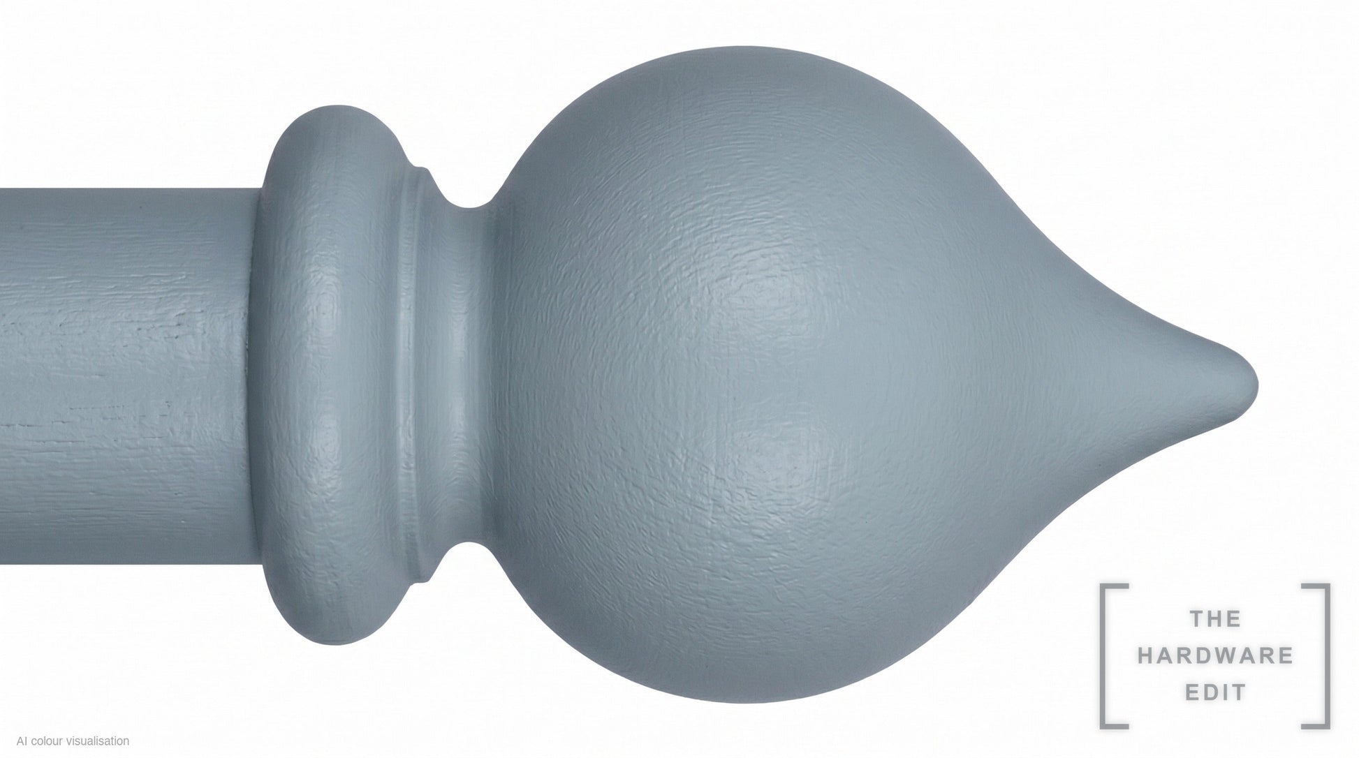Peardrop finial – Nimbus (AI colour visualisation)