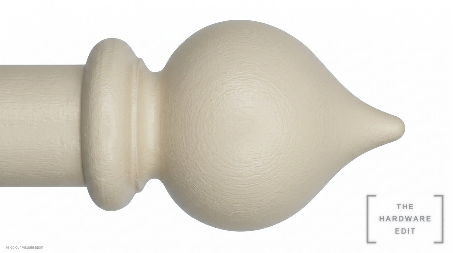 Peardrop finial – Oyster (AI colour visualisation)