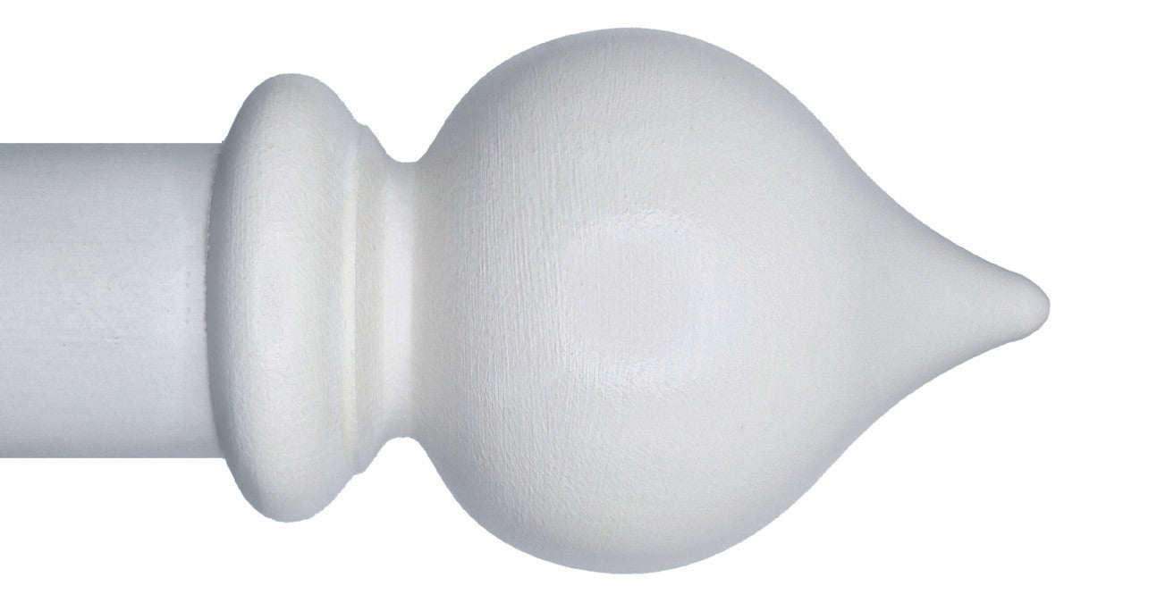 Peardrop finial – White (AI colour visualisation)