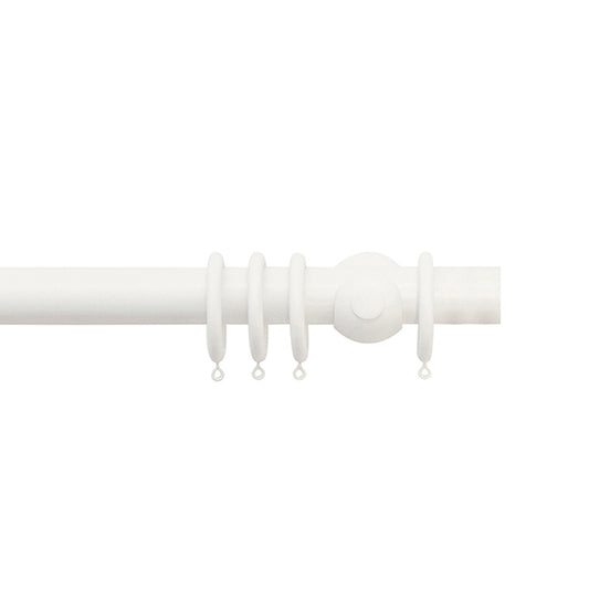 Jones Seychelles 40mm Wooden Curtain Pole, Cotton