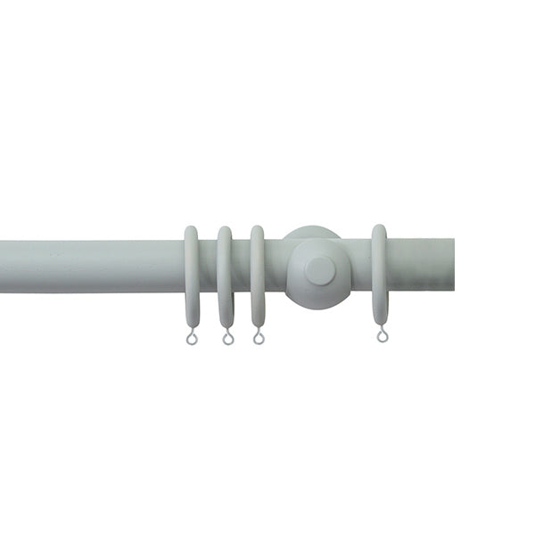 Jones Seychelles 40mm Wooden Curtain Pole, Haze