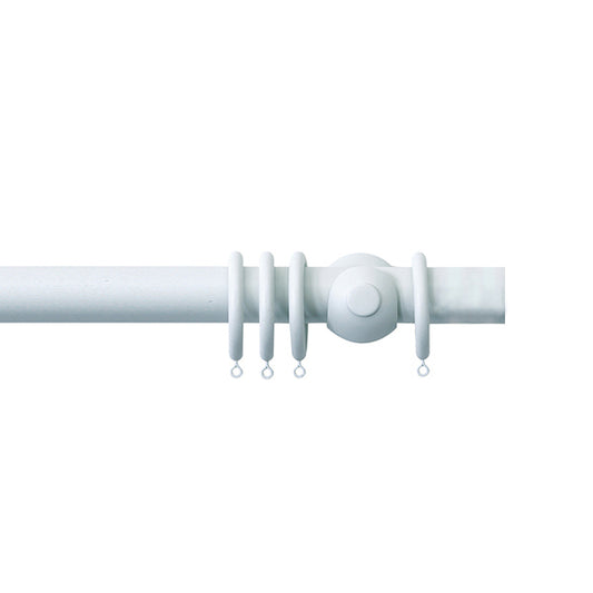 Jones Seychelles 40mm Wooden Curtain Pole, Mist