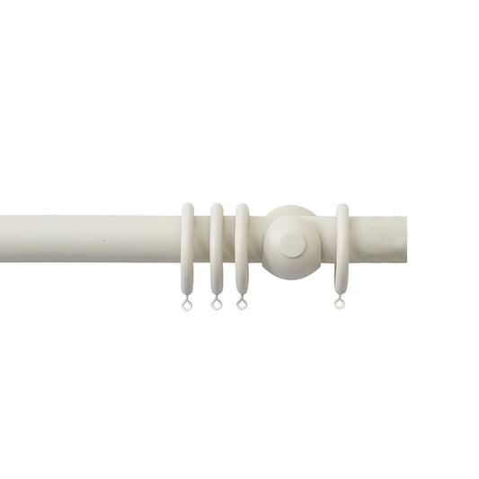 Jones Seychelles 40mm Wooden Curtain Pole, Sand