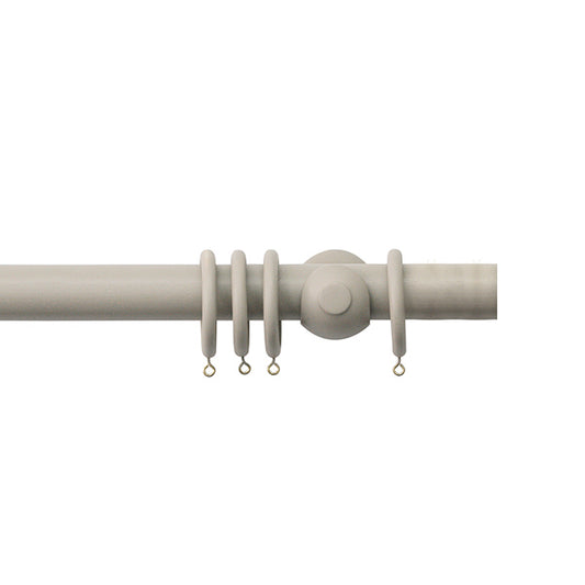 Jones Seychelles 40mm Wooden Curtain Pole, Truffle