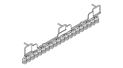 Silent Gliss 6143 Metropole Slider Glider, strip form