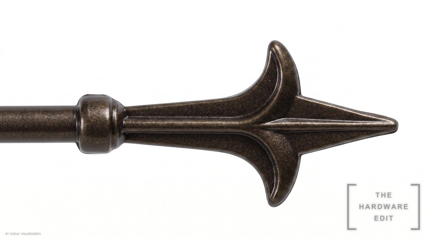 Spear finial – Bronze (AI colour visualisation)