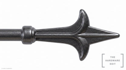 Spear finial – Graphite (AI colour visualisation)
