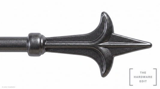 Spear finial – Graphite (AI colour visualisation)
