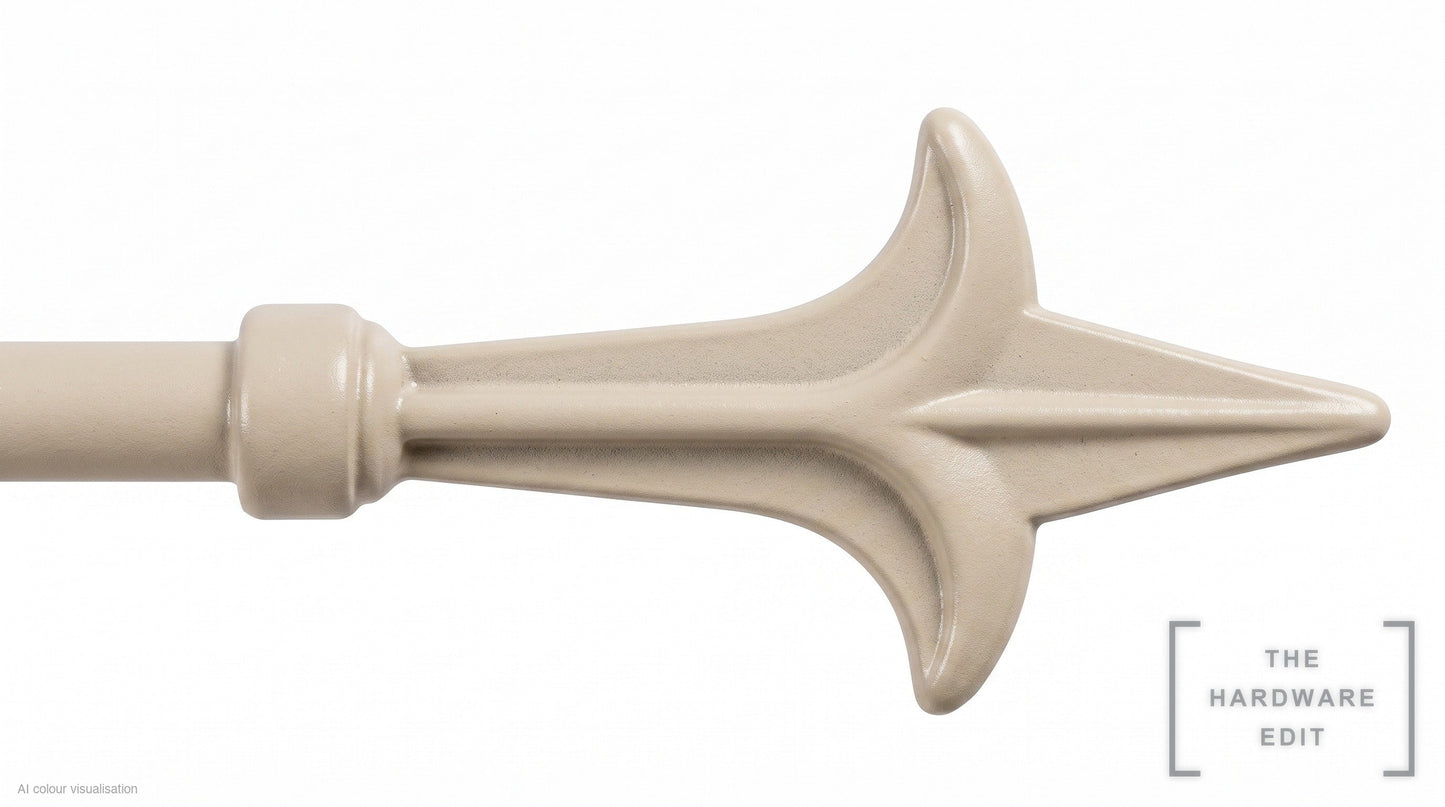Spear finial – Oyster (AI colour visualisation)