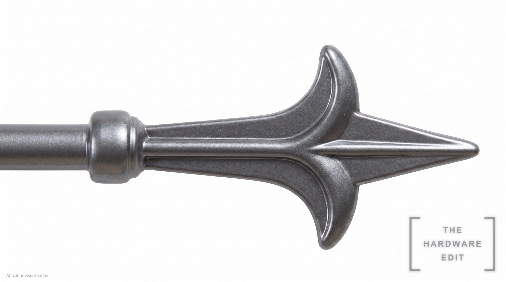 Spear finial – Pewter (AI colour visualisation)