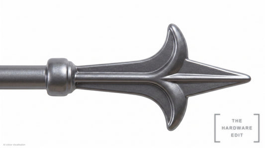 Spear finial – Pewter (AI colour visualisation)
