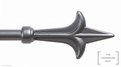 Spear finial – Pewter (AI colour visualisation)