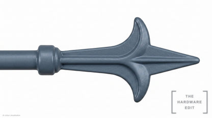 Spear finial – Slate (AI colour visualisation)