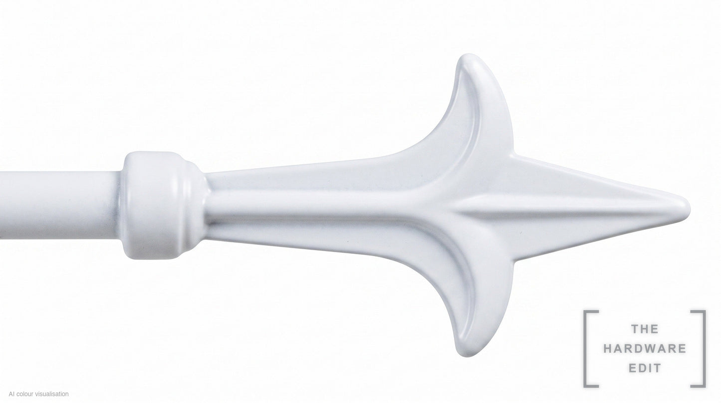 Spear finial – White (AI colour visualisation)