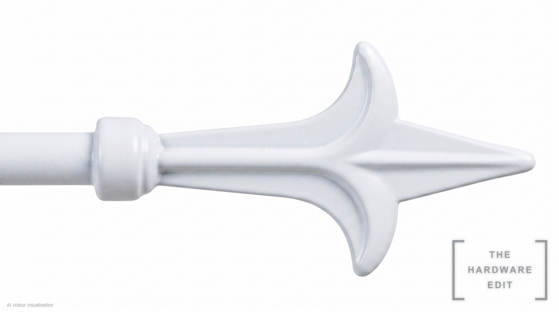 Spear finial – White (AI colour visualisation)