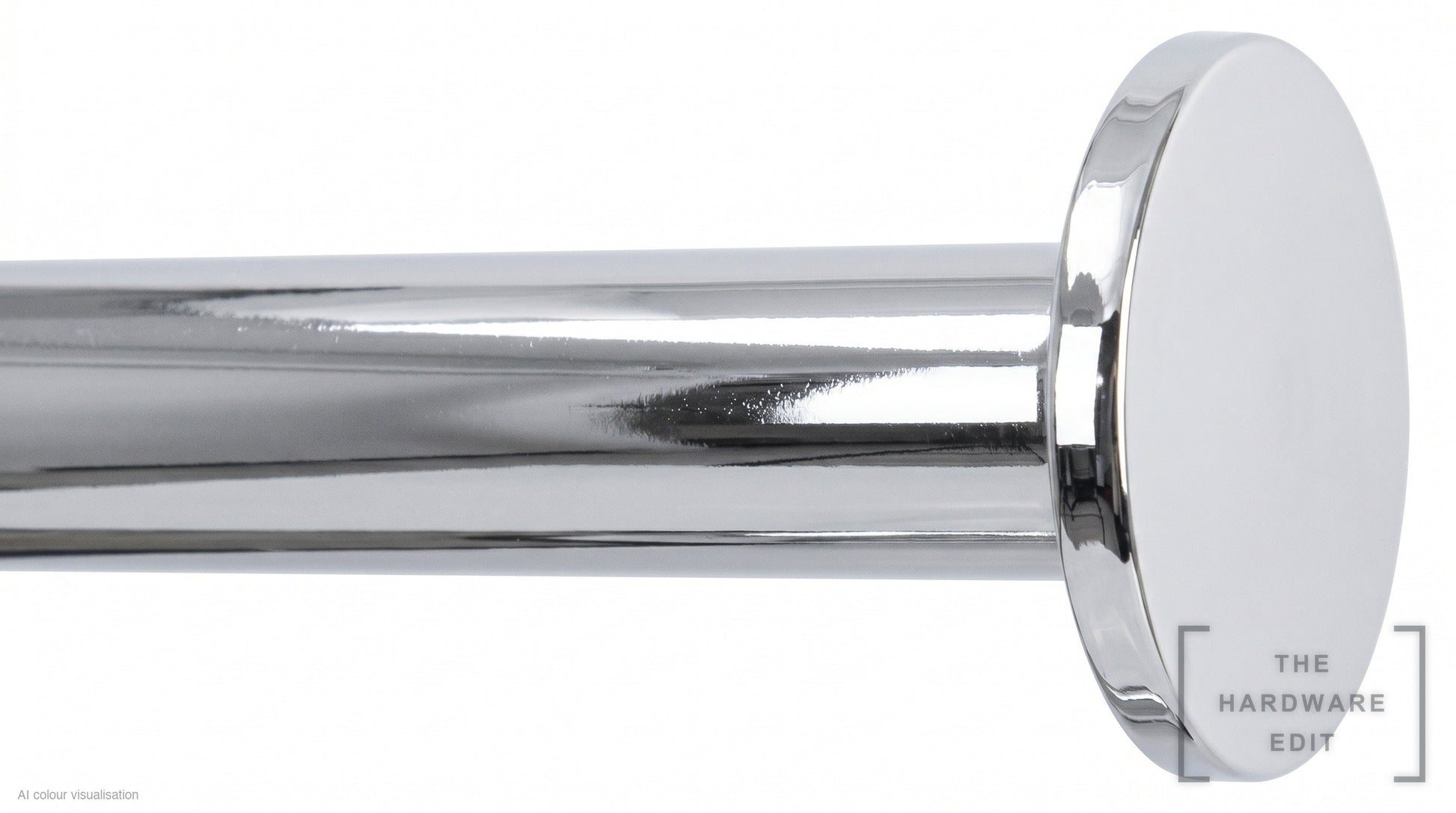 Stopper finial – Chrome (AI colour visualisation)
