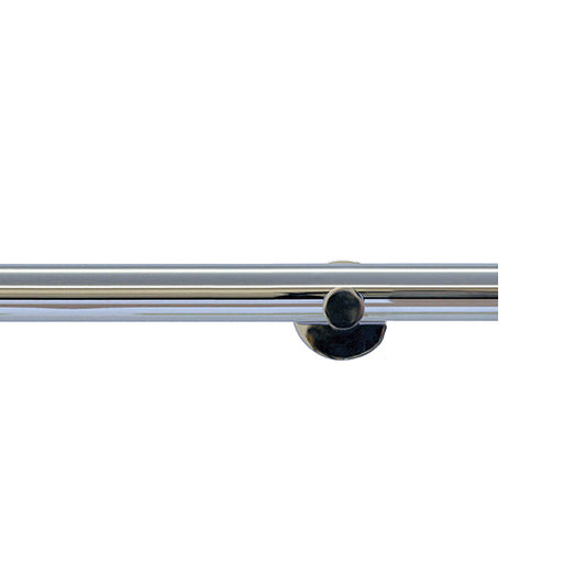 Jones Strand 35mm Metal Eyelet Curtain Pole, Chrome