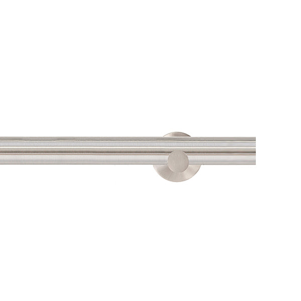 Jones Strand 35mm Metal Eyelet Curtain Pole, Matt Nickel