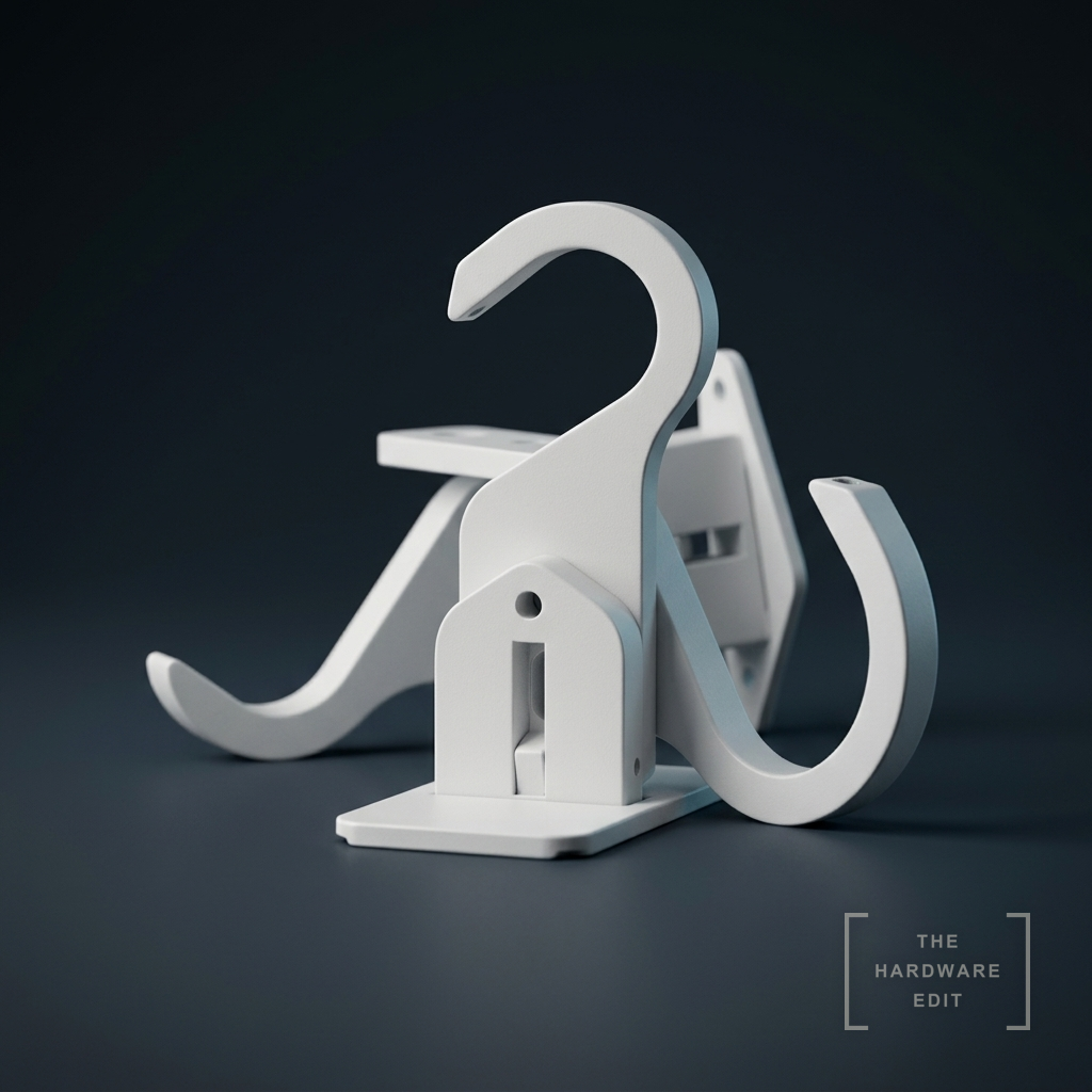 AI studio visualisation of Hallis Arc 25mm Brackets, The Hardware Edit