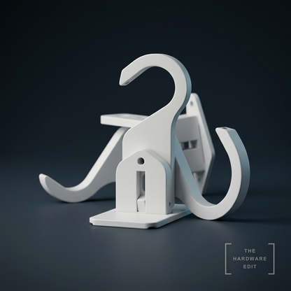 AI studio visualisation of Hallis Arc 25mm Brackets, The Hardware Edit