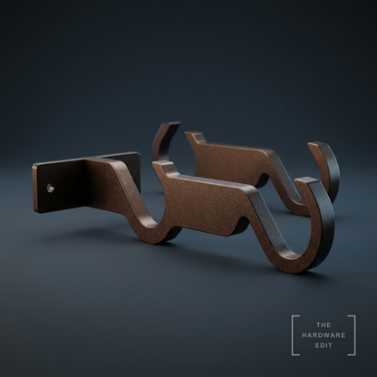 AI studio visualisation of Hallis Arc Double Bracket, The Hardware Edit