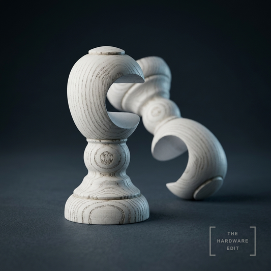 AI studio visualisation of Hallis Ashbridge 45mm Brackets, The Hardware Edit