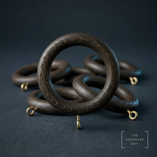 AI studio visualisation of Hallis Eden 35mm Rings, The Hardware Edit