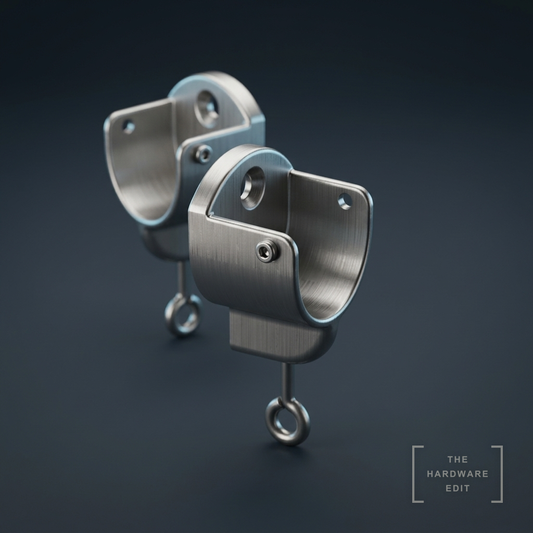 AI studio visualisation of Hallis Elements 28mm Brackets, The Hardware Edit