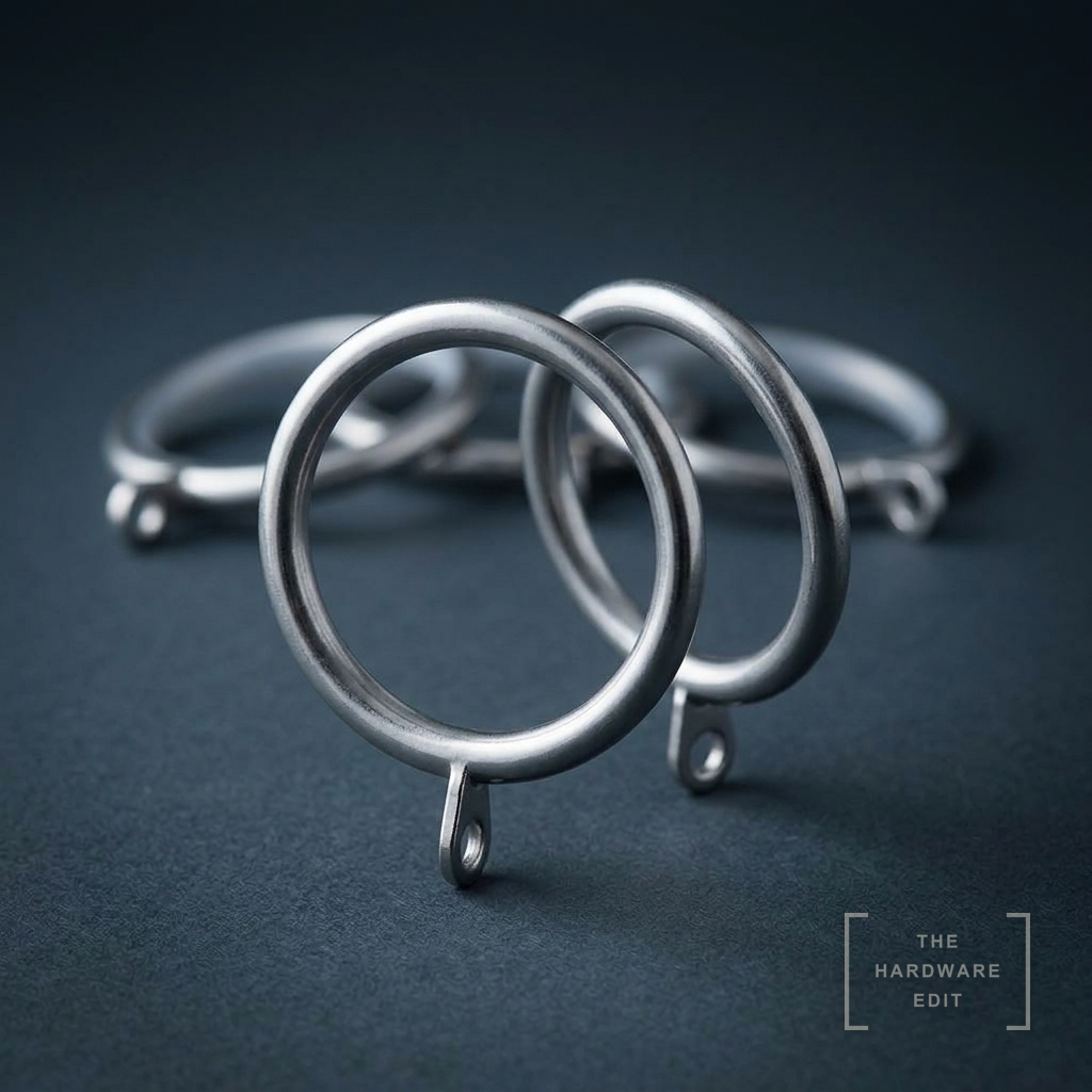 AI studio visualisation of Hallis Elements 28mm Rings, The Hardware Edit
