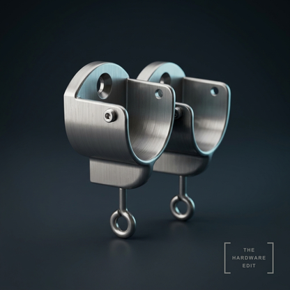AI studio visualisation of Hallis Elements 35mm Brackets, The Hardware Edit