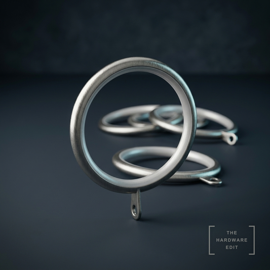 AI studio visualisation of Hallis Elements 35mm Rings, The Hardware Edit