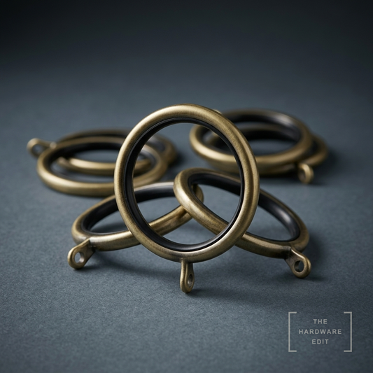 AI studio visualisation of Hallis Galleria 35mm Rings, The Hardware Edit