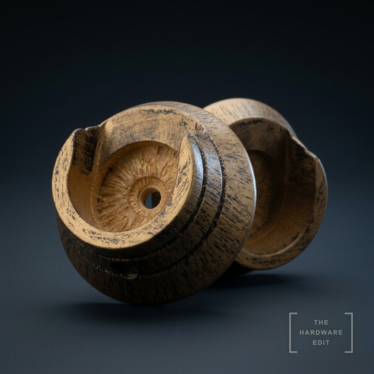AI studio visualisation of Hallis Masterpiece 50mm Brackets, The Hardware Edit
