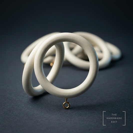 AI studio visualisation of Hallis Modern Country 45mm Rings, The Hardware Edit