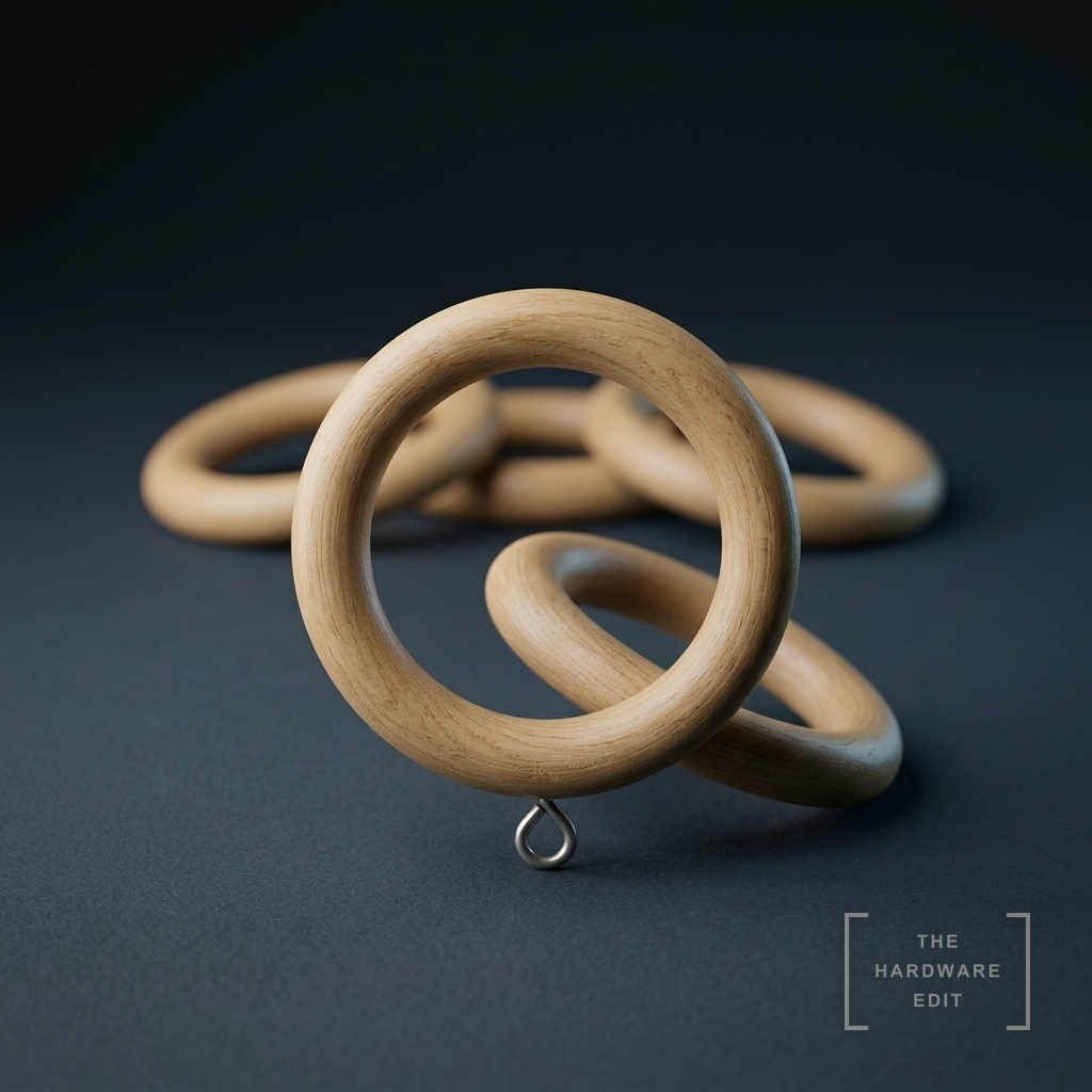 AI studio visualisation of Hallis Naturals 35mm Rings, The Hardware Edit