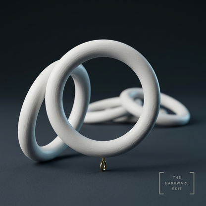 AI studio visualisation of Hallis Woodline 28mm Rings, The Hardware Edit