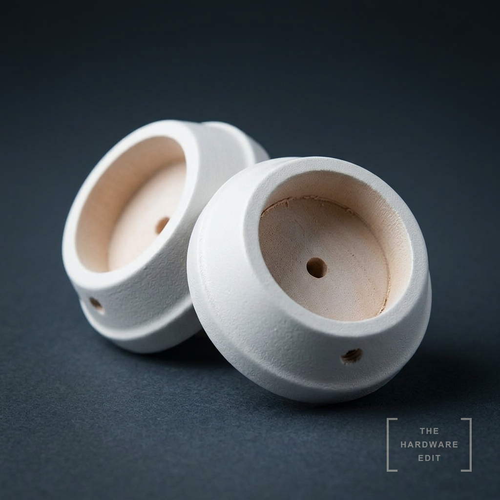 AI studio visualisation of Hallis Woodline 35mm Brackets, The Hardware Edit
