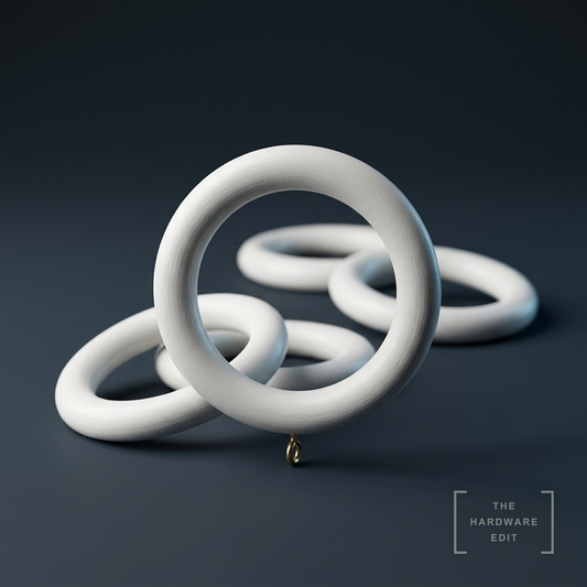 AI studio visualisation of Hallis Woodline 35mm Rings, The Hardware Edit