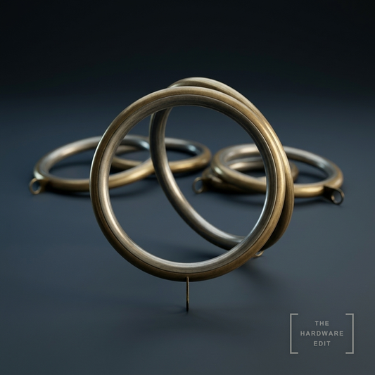 AI studio visualisation of Speedy 35mm Metal Lined Rings (Pack of 10), The Hardware Edit