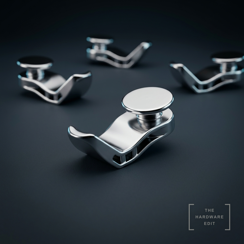 AI studio visualisation of Speedy Fineline Track Gliders, Silver, The Hardware Edit