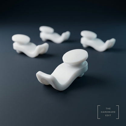 AI studio visualisation of Speedy Fineline Track Gliders, White, The Hardware Edit