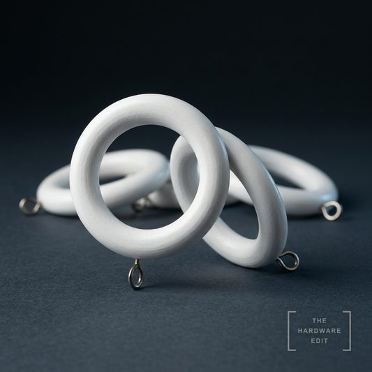 AI studio visualisation of Speedy Victory Wood Rings 28mm (Pack of 6), The Hardware Edit