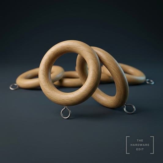 AI studio visualisation of Speedy Woodland Rings 28mm (Pack of 4), The Hardware Edit