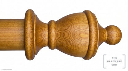 Vase finial – Antique Pine (AI colour visualisation)